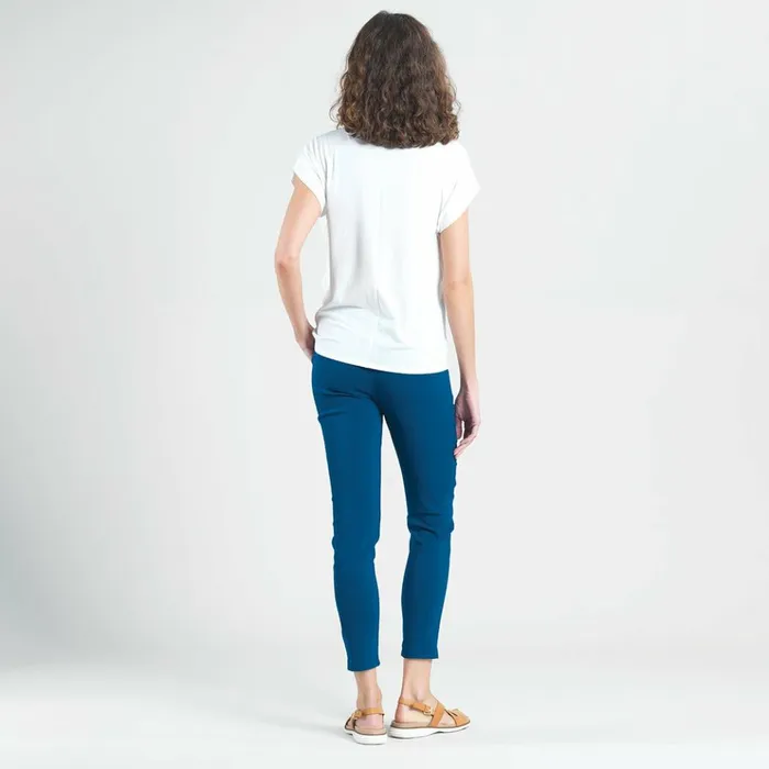 Modal Cotton 8211 Funnel Neck Side Cinched Top 8211 White 8211 Final Sale Women Clara Sunwoo Tops Tunics
