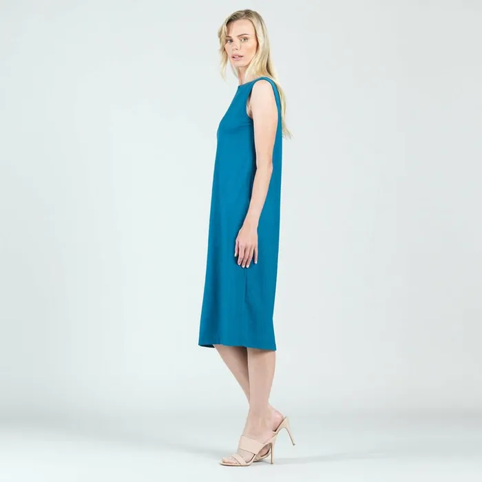 Modal Cotton 8211 Reversible Cut Out Midi Dress 8211 Teal 8211 Final Sale Women Clara Sunwoo Dresses Jumpsuits