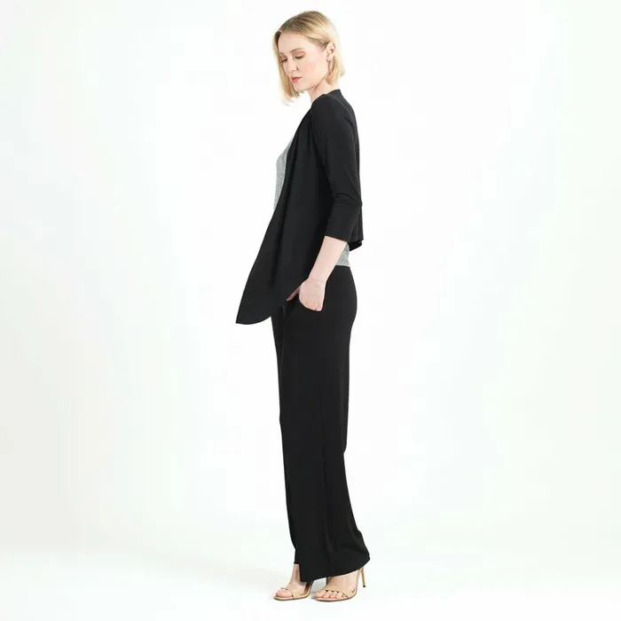 Modern Tie Front Cardigan 8211 Black Women Clara Sunwoo Jackets Cardigans