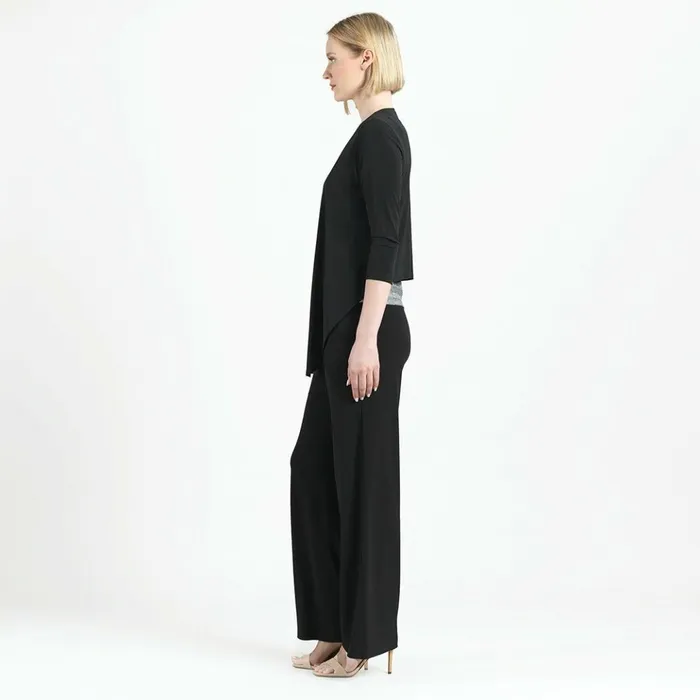 Modern Tie Front Cardigan 8211 Black Women Clara Sunwoo Jackets Cardigans