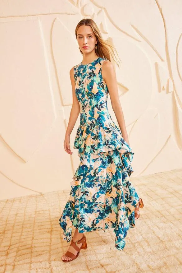 Mural Dress Delphinium Women Ulla Johnson Dresses Mural Dress Delphinium Women Ulla Johnson Dresses