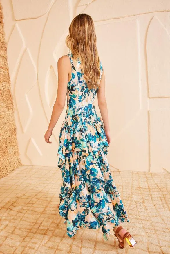 Mural Dress Delphinium Women Ulla Johnson Dresses Mural Dress Delphinium Women Ulla Johnson Dresses