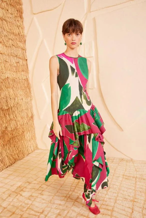 Mural Dress Palingenesis Women Ulla Johnson Dresses Mural Dress Palingenesis Women Ulla Johnson Dresses