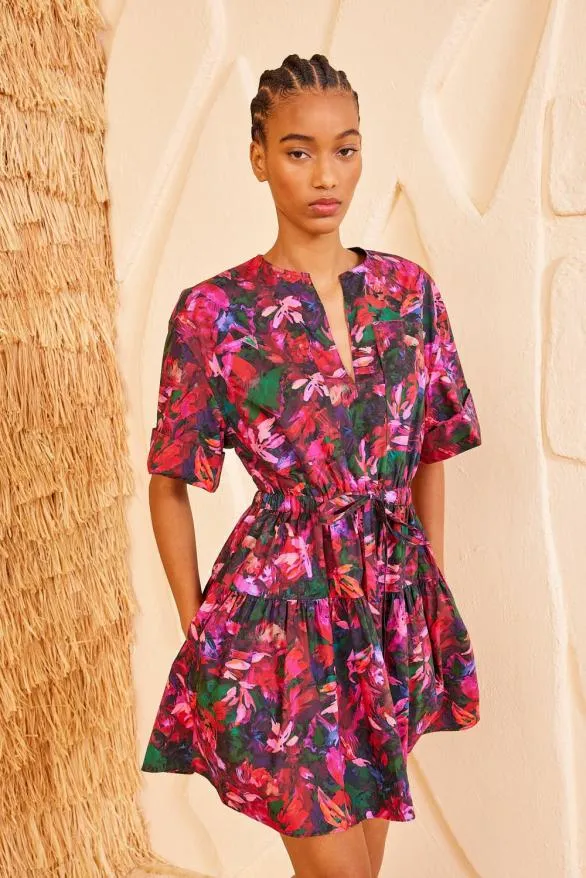 Nadira Dress Hibiscus Women Ulla Johnson Dresses Nadira Dress Hibiscus Women Ulla Johnson Dresses