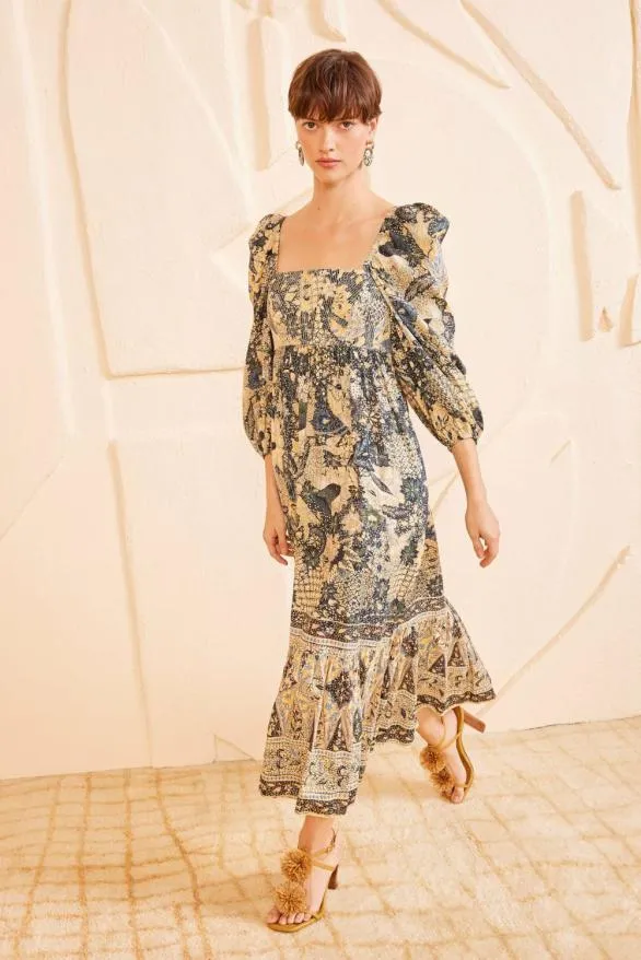 Natilda Dress Bellflower Women Ulla Johnson Dresses Natilda Dress Bellflower Women Ulla Johnson Dresses