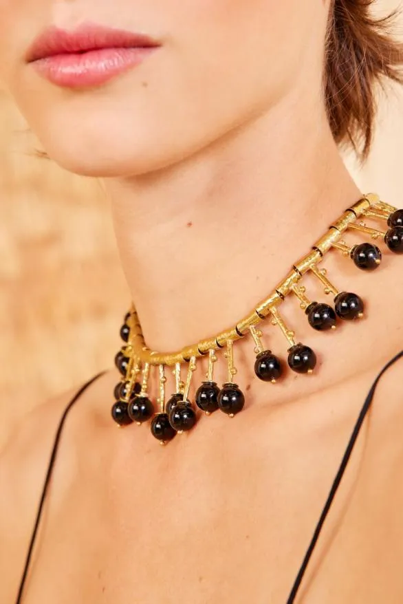 Nayeli Geo Necklace Black Onyx Women Ulla Johnson Jewelry Nayeli Geo Necklace Black Onyx Women Ulla Johnson Jewelry