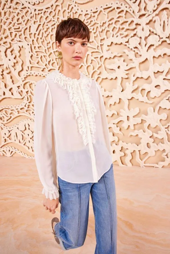 Nicola Blouse Pristine Women Ulla Johnson Tops Nicola Blouse Pristine Women Ulla Johnson Tops