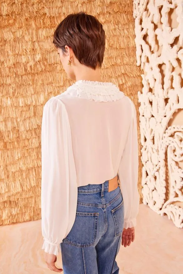 Nicola Blouse Pristine Women Ulla Johnson Tops Nicola Blouse Pristine Women Ulla Johnson Tops
