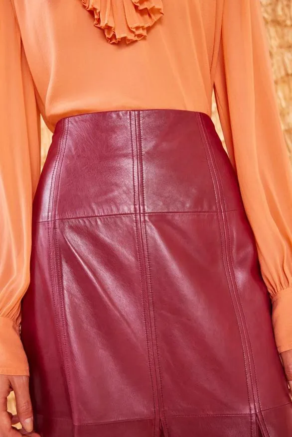 Noemie Skirt Garnet Women Ulla Johnson Skirts And Shorts Noemie Skirt Garnet Women Ulla Johnson Skirts And Shorts