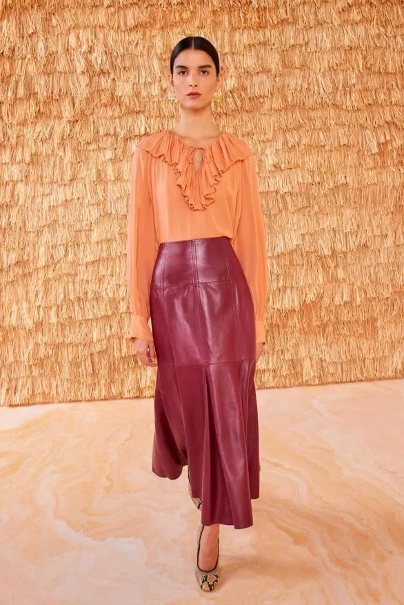 Noemie Skirt Garnet Women Ulla Johnson Skirts And Shorts Noemie Skirt Garnet Women Ulla Johnson Skirts And Shorts