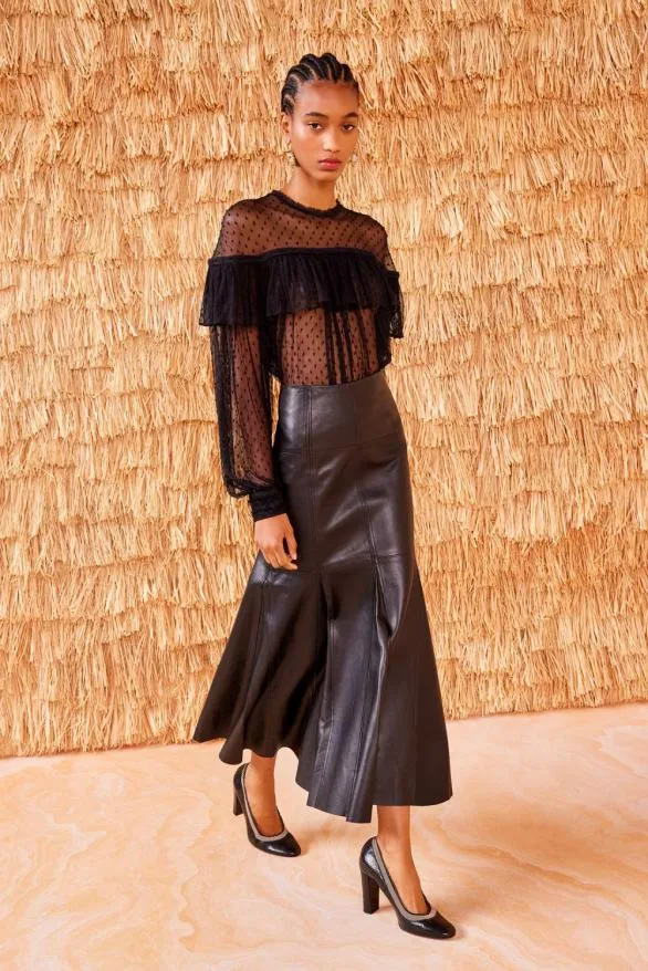 Noemie Skirt Noir Women Ulla Johnson Skirts And Shorts