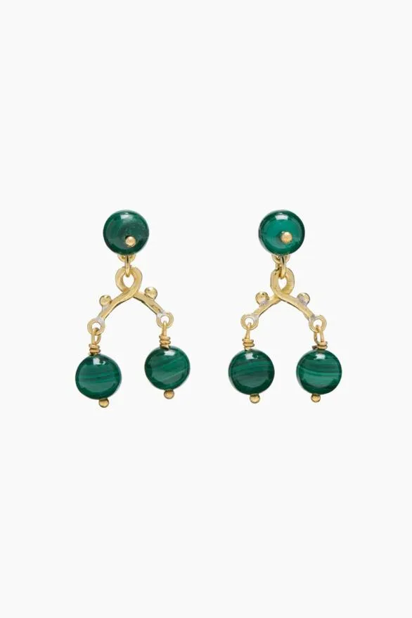 Oriana Chandelier Earring Malachite Women Ulla Johnson Jewelry