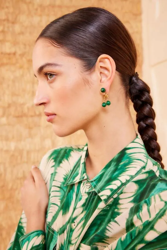 Oriana Chandelier Earring Malachite Women Ulla Johnson Jewelry Oriana Chandelier Earring Malachite Women Ulla Johnson Jewelry