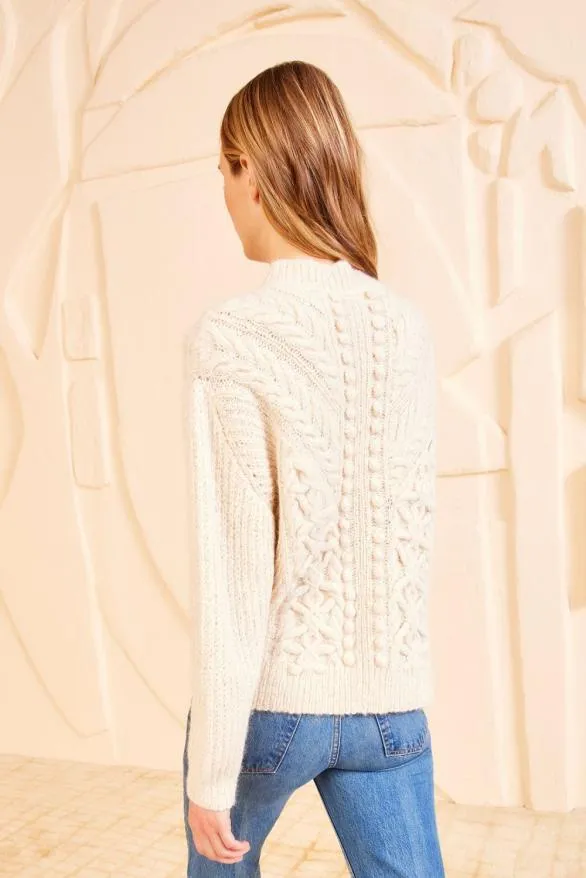 Osian Pullover Cowrie Women Ulla Johnson Knits Osian Pullover Cowrie Women Ulla Johnson Knits