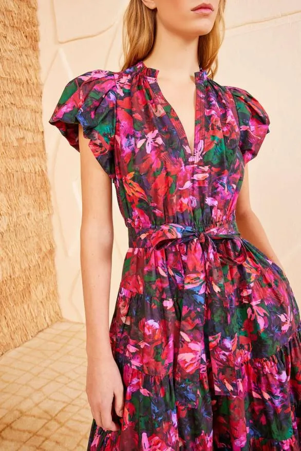 Ottilie Dress Hibiscus Women Ulla Johnson Dresses Ottilie Dress Hibiscus Women Ulla Johnson Dresses