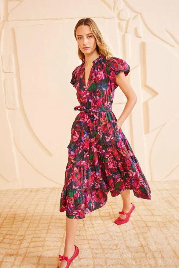 Ottilie Dress Hibiscus Women Ulla Johnson Dresses Ottilie Dress Hibiscus Women Ulla Johnson Dresses