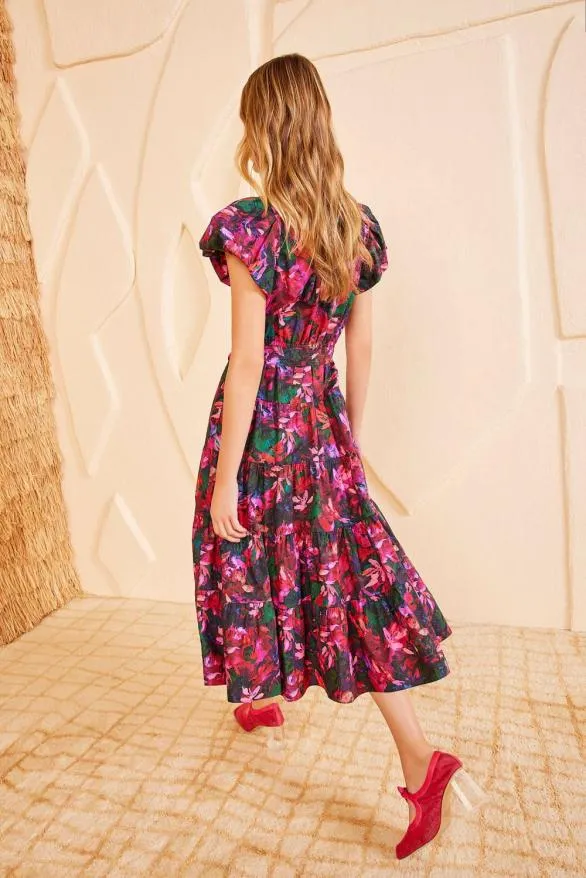 Ottilie Dress Hibiscus Women Ulla Johnson Dresses Ottilie Dress Hibiscus Women Ulla Johnson Dresses