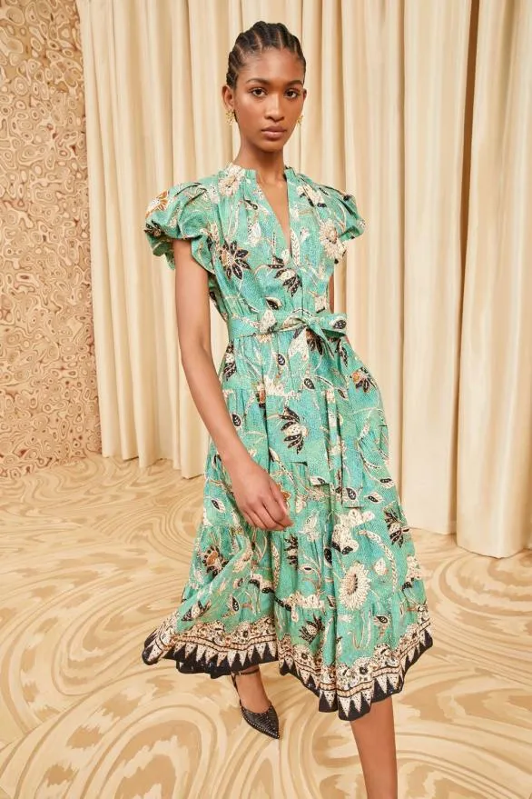 Ottilie Dress Seafoam Women Ulla Johnson Dresses Ottilie Dress Seafoam Women Ulla Johnson Dresses