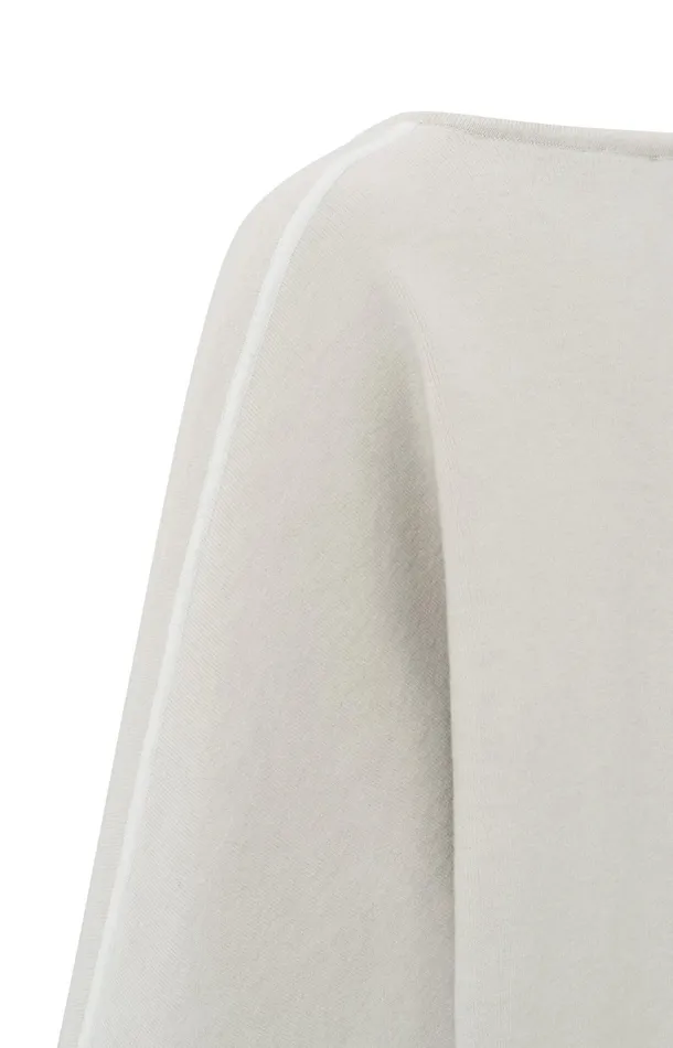 Oversized Sweater With Vneck And Long Sleeves Pumice Stone Beige Women YAYA Sweaters Oversized Sweater With Vneck And Long Sleeves Pumice Stone Beige Women YAYA Sweaters