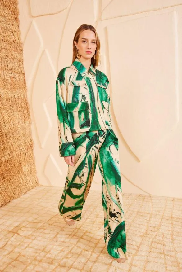 Painter Jacket Portrait In Green Women Ulla Johnson Coats And Jackets