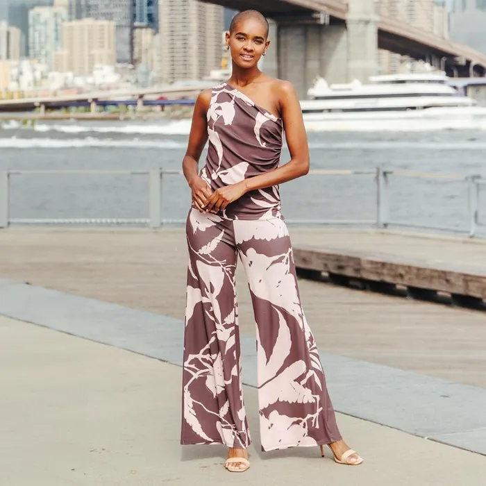 Palazzo Pant 8211 Floral Stem Women Clara Sunwoo Pants Skirts