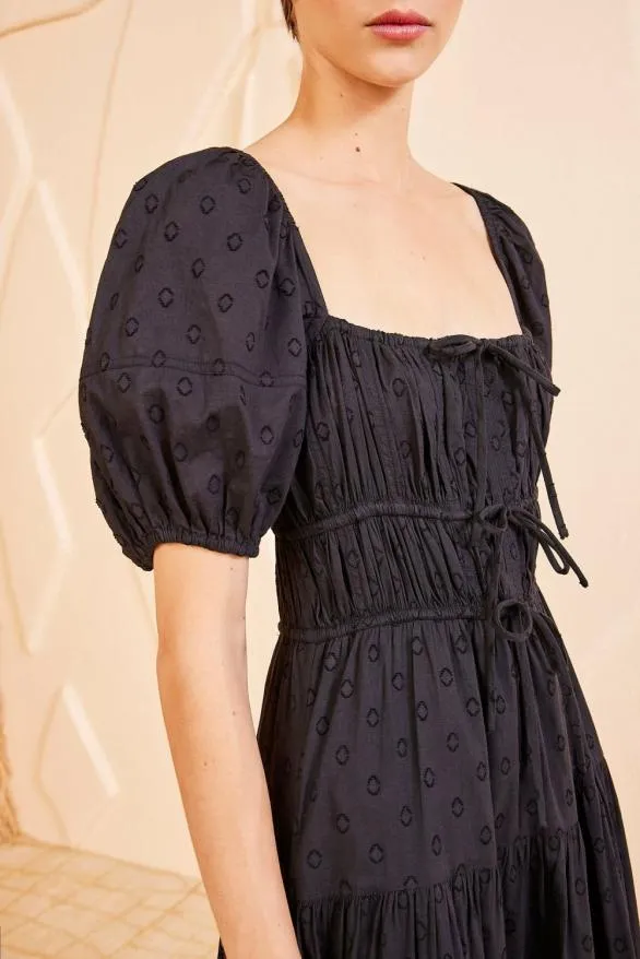 Palma Dress Noir Women Ulla Johnson Dresses Palma Dress Noir Women Ulla Johnson Dresses