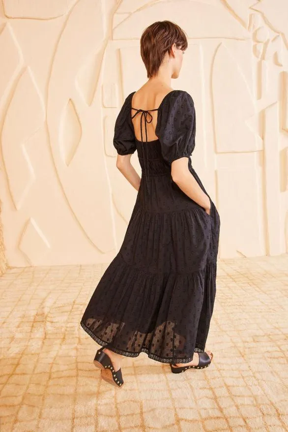 Palma Dress Noir Women Ulla Johnson Dresses Palma Dress Noir Women Ulla Johnson Dresses