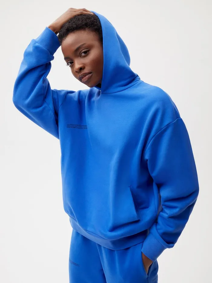PANGAIA 365 Hoodie Cobalt Blue Men Hoodies