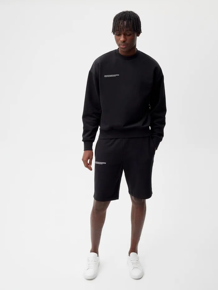PANGAIA 365 Long Shorts Black Men Shorts