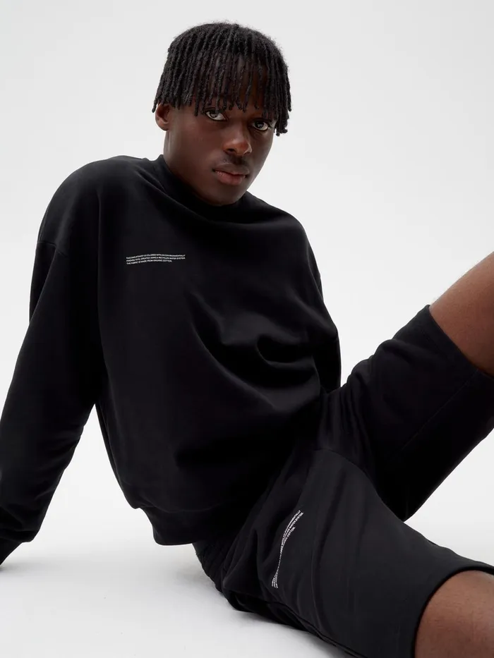 PANGAIA 365 Long Shorts Black Men Shorts