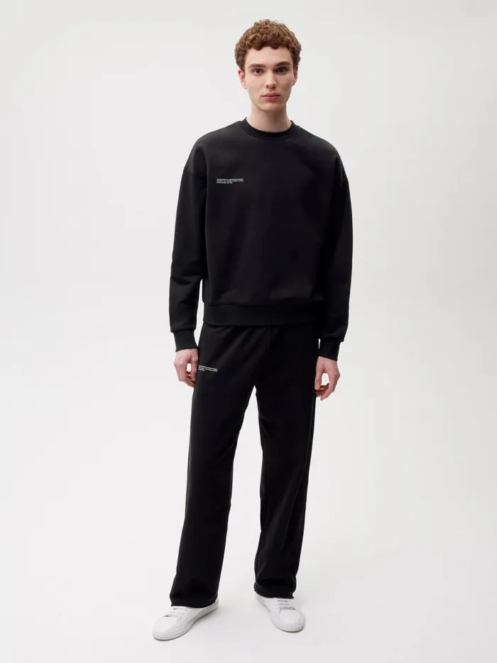 PANGAIA 365 Loose Track Pants Black Men Track Pants and Pants