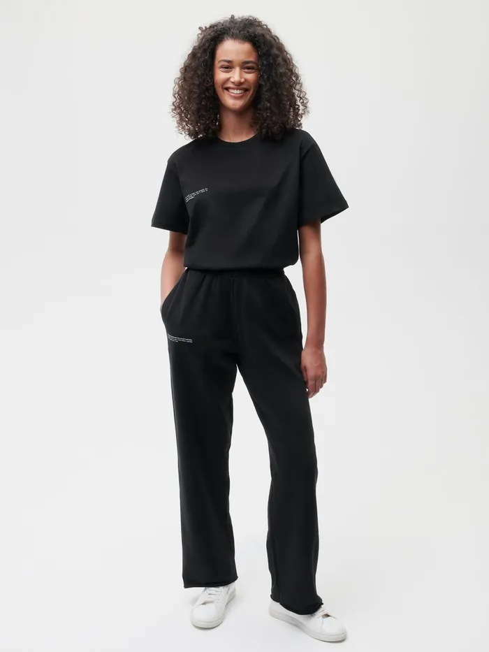 PANGAIA 365 Loose Track Pants Black Women Track Pants and Pants