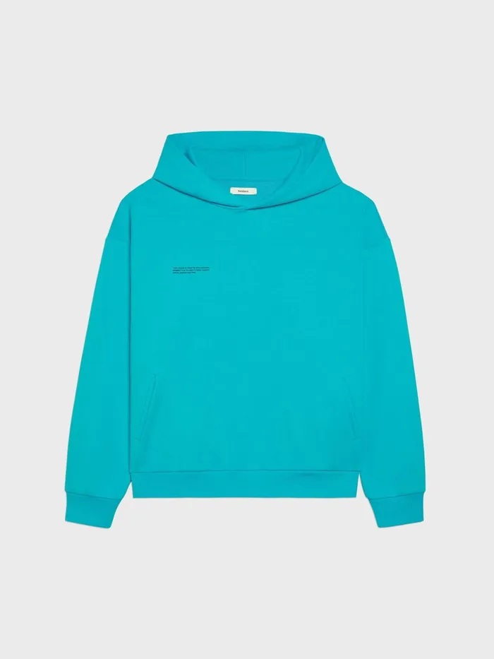 PANGAIA 365 Seasonal Hoodie Peacock Blue Men Hoodies