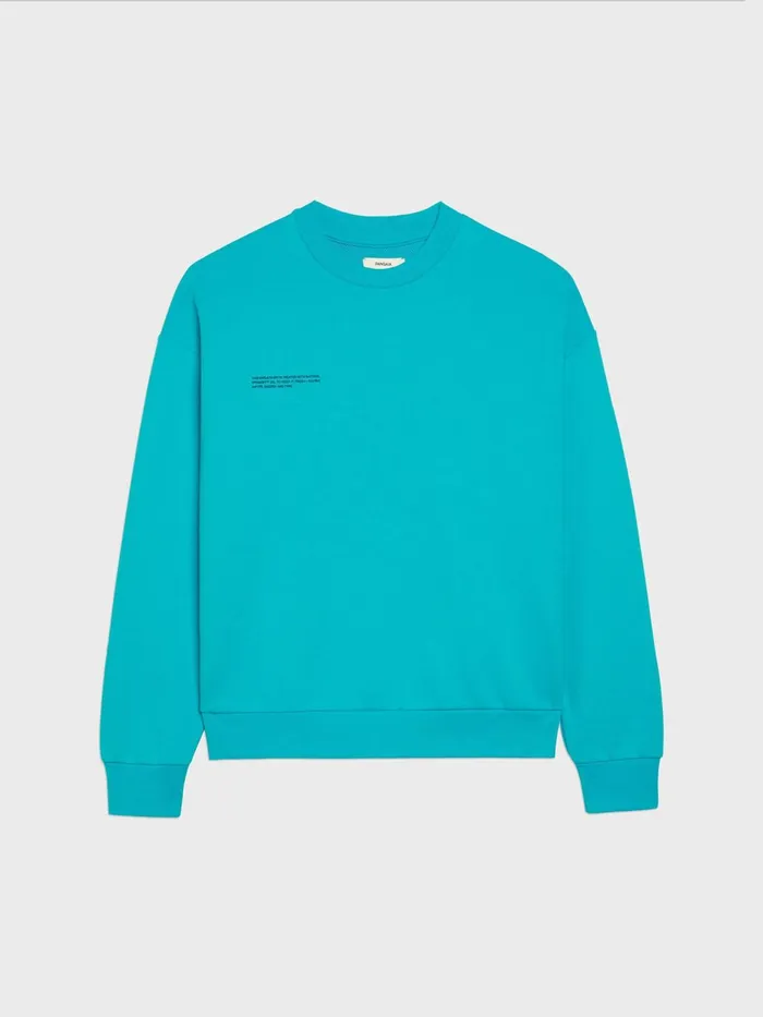 PANGAIA 365 Seasonal Sweatshirt Peacock Blue Men Sweatshirts