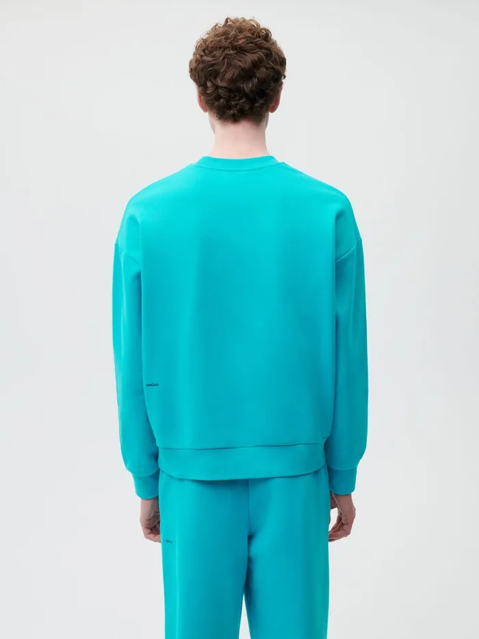 PANGAIA 365 Seasonal Sweatshirt Peacock Blue Men Sweatshirts