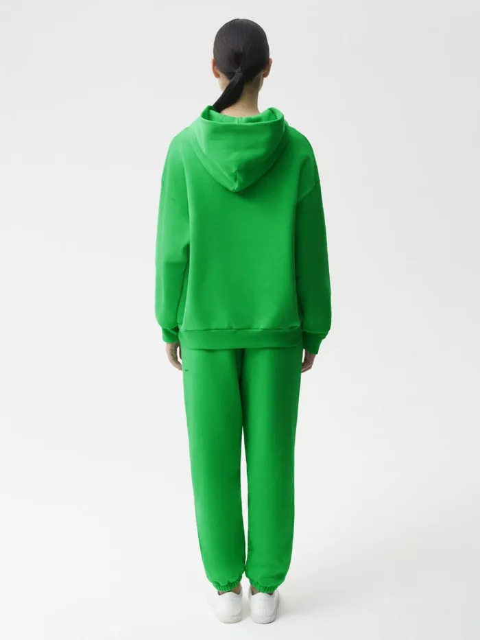 PANGAIA 365 Signature Hoodie Jade Green Women Hoodies