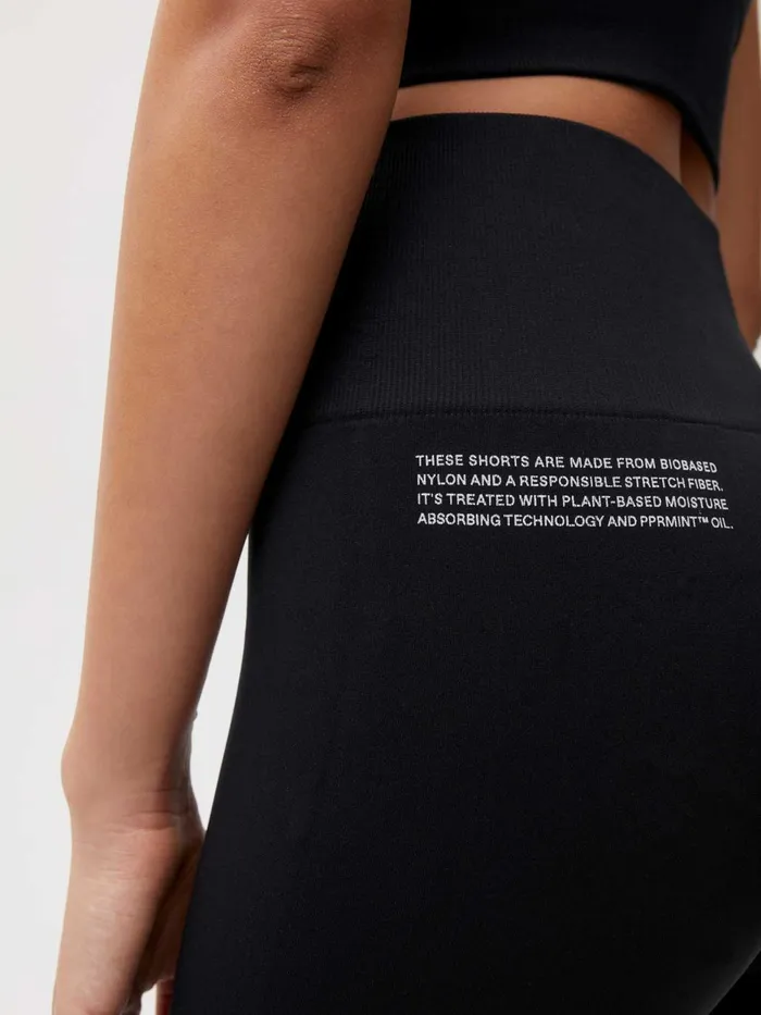 PANGAIA Activewear Bike Shorts 20 Black Women Shorts