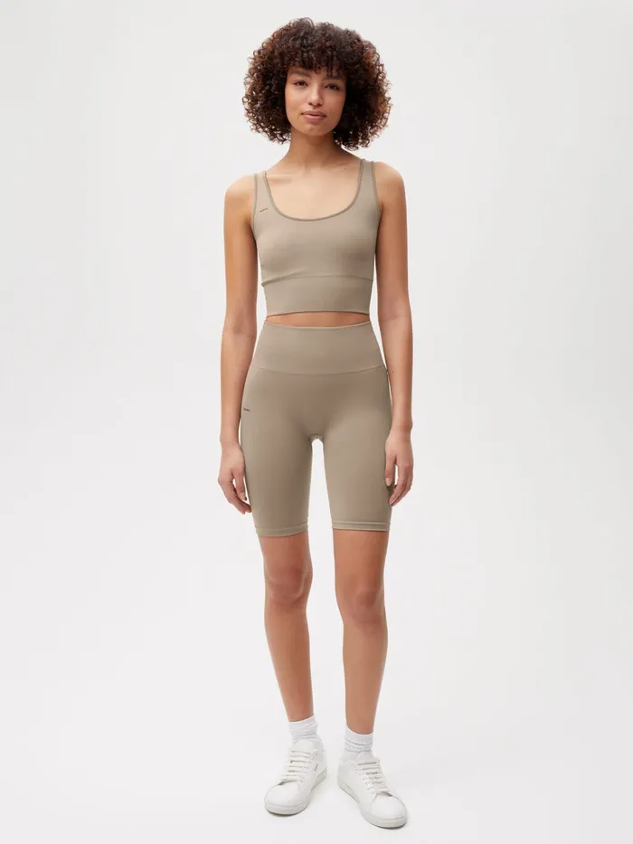 PANGAIA Activewear Bike Shorts 20 Taupe Women Activewear