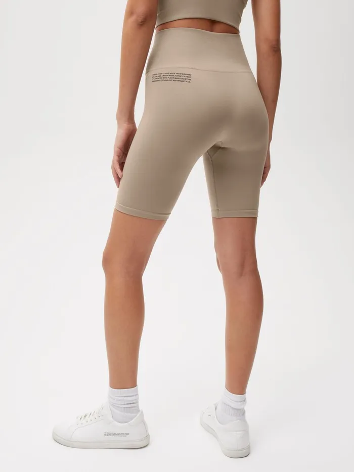 PANGAIA Activewear Bike Shorts 20 Taupe Women Activewear