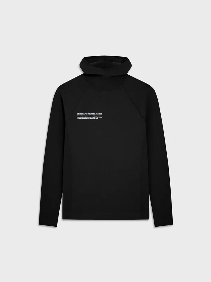 PANGAIA Activewear Hoodie Black Women Activewear