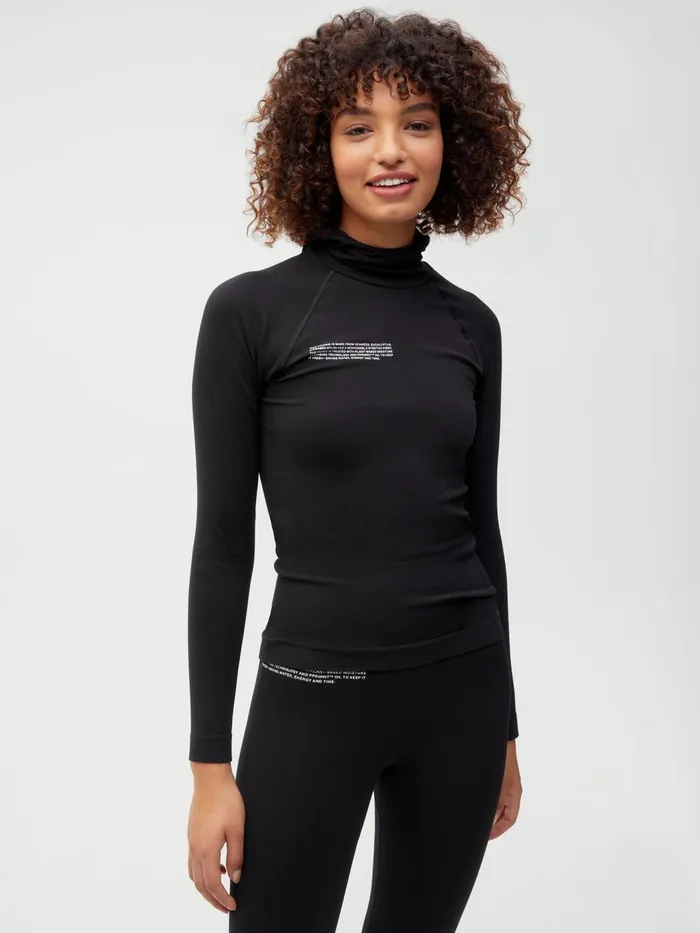 PANGAIA Activewear Hoodie Black Women Activewear