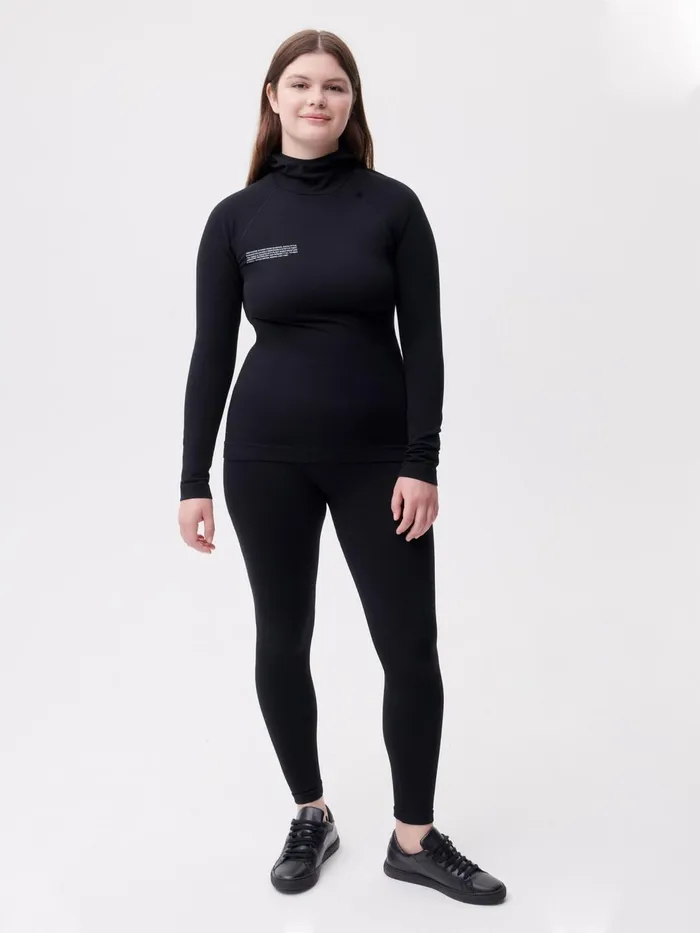 PANGAIA Activewear Hoodie Black Women Activewear