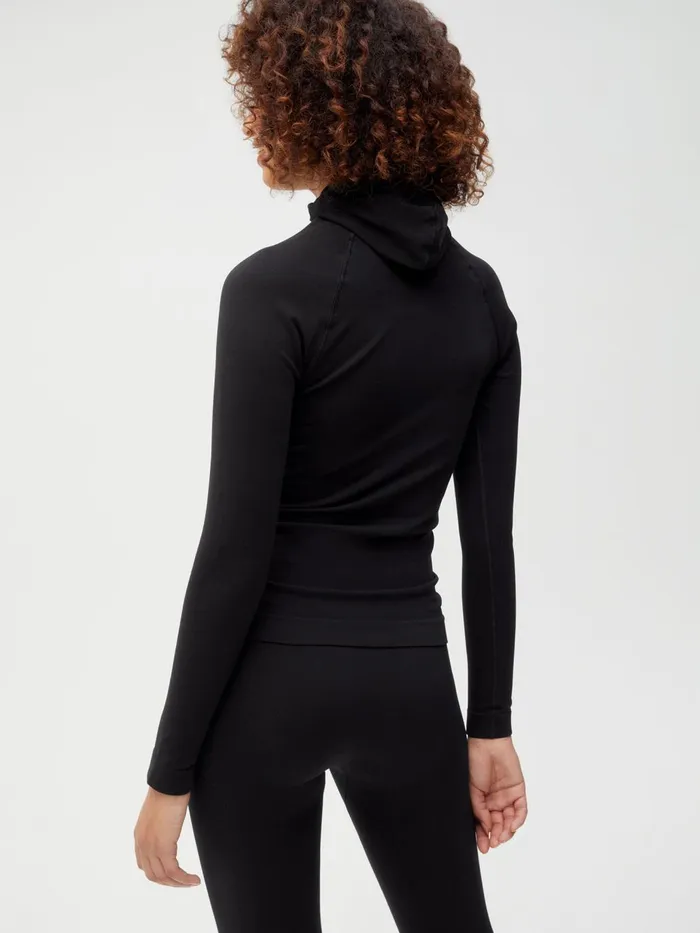 PANGAIA Activewear Hoodie Black Women Activewear