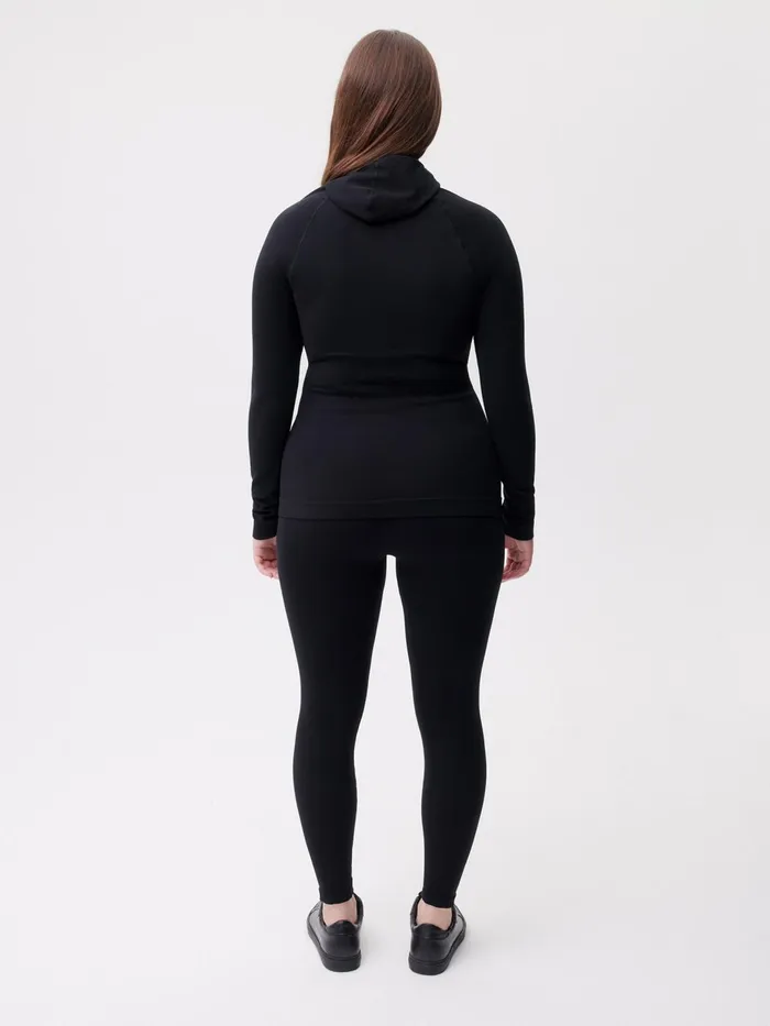 PANGAIA Activewear Hoodie Black Women Activewear