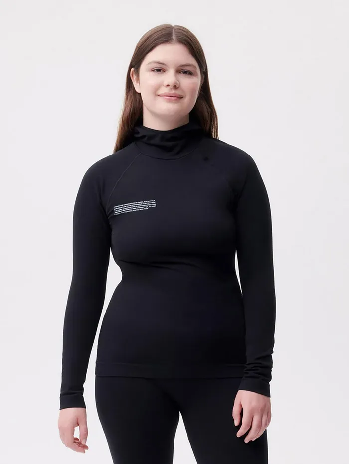 PANGAIA Activewear Hoodie Black Women Activewear