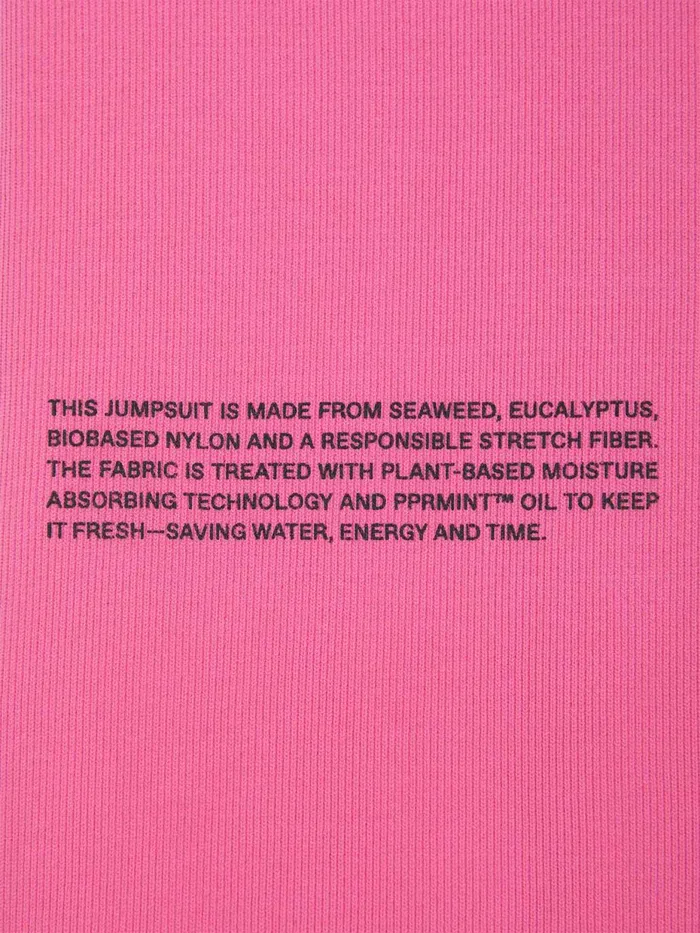 PANGAIA Activewear Jumpsuit Flamingo Pink Women Dresses and Jumpsuits