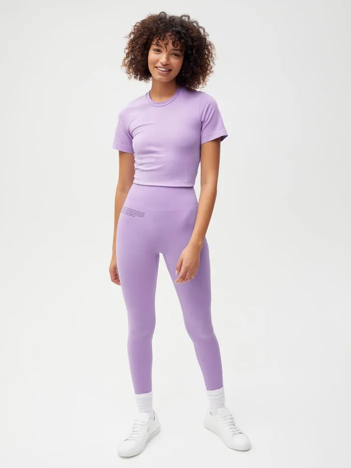 PANGAIA Activewear Leggings Orchid Purple Women Track Pants and Pants
