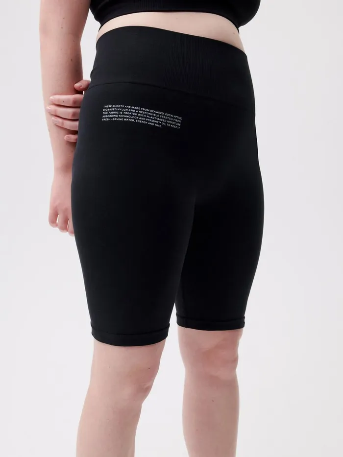 PANGAIA Activewear Shorts Black Women Activewear