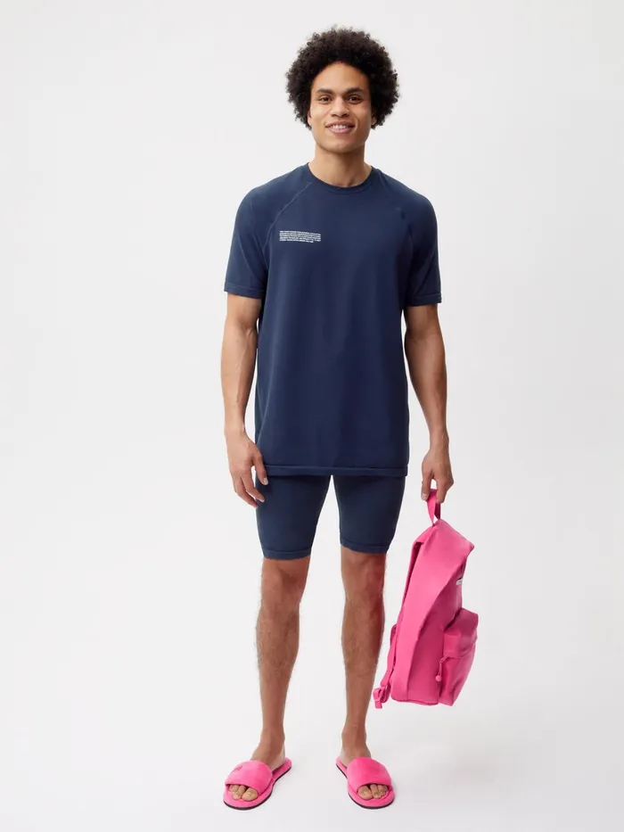 PANGAIA Activewear Shorts Navy Blue Men Activewear