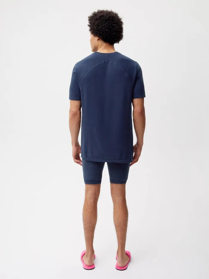 PANGAIA Activewear Shorts Navy Blue Men Activewear